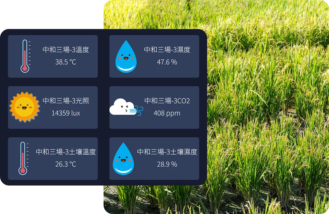 圖片：我們的田間環境監控系統